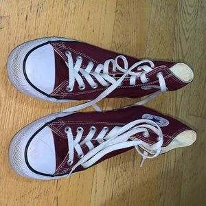 Burgundy Converse